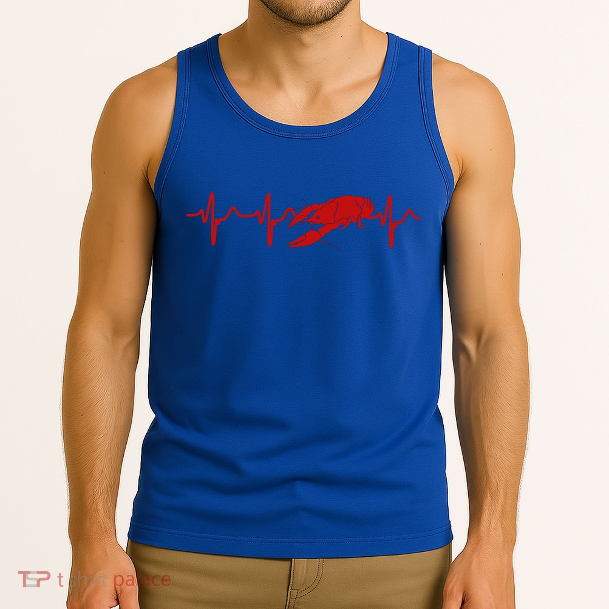 Heartbeat Crawfish Heart Frequency Boil Crew Lobster Season Meaningful Gift Tank Top