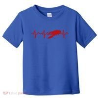 Heartbeat Crawfish Heart Frequency Boil Crew Lobster Season Meaningful Gift Toddler T-Shirt thumb 0