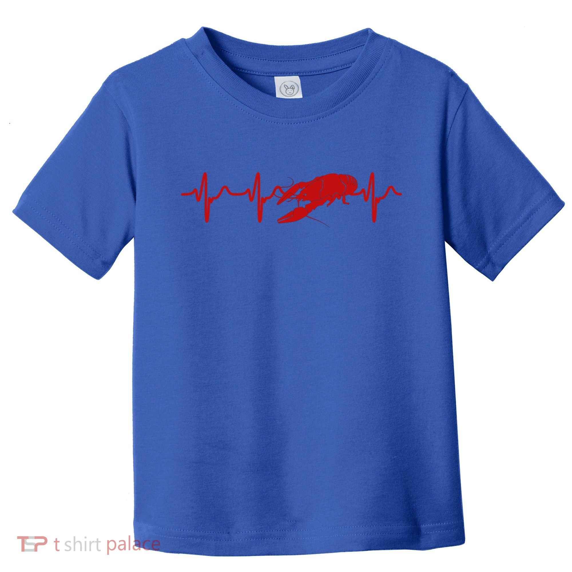 Heartbeat Crawfish Heart Frequency Boil Crew Lobster Season Meaningful Gift Toddler T-Shirt