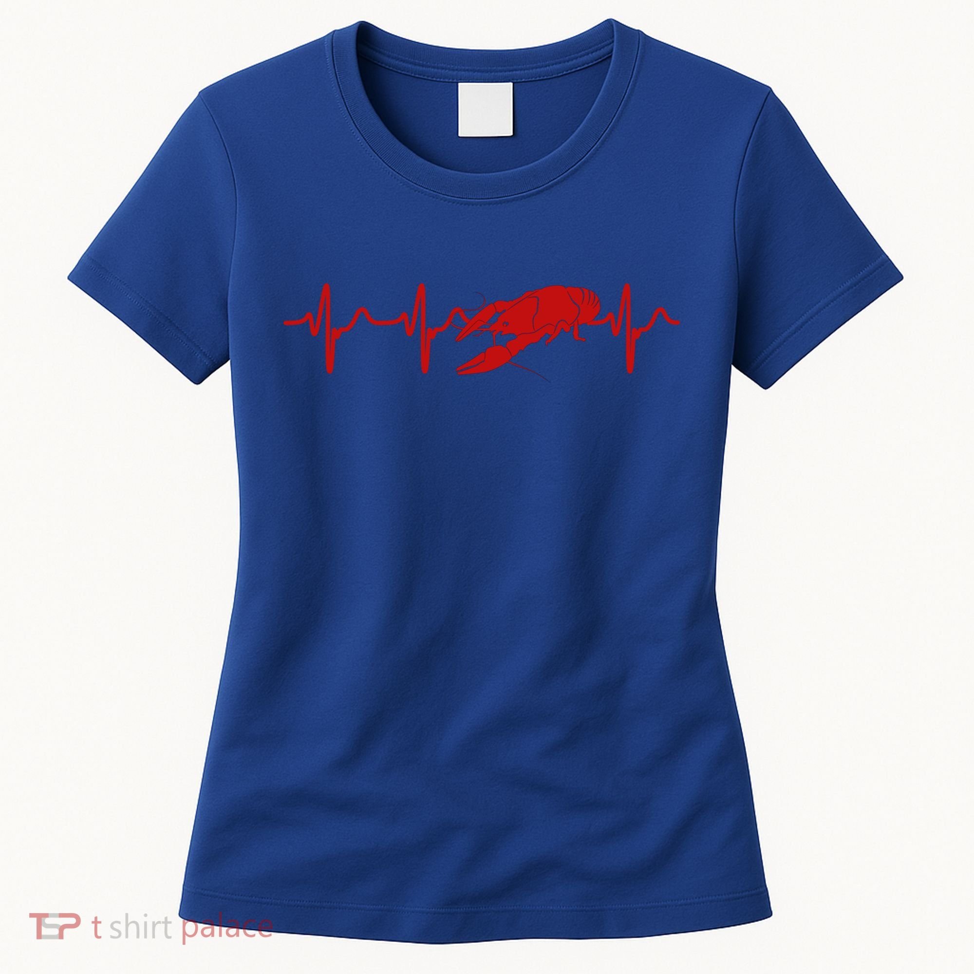 Heartbeat Crawfish Heart Frequency Boil Crew Lobster Season Meaningful Gift Women's T-Shirt