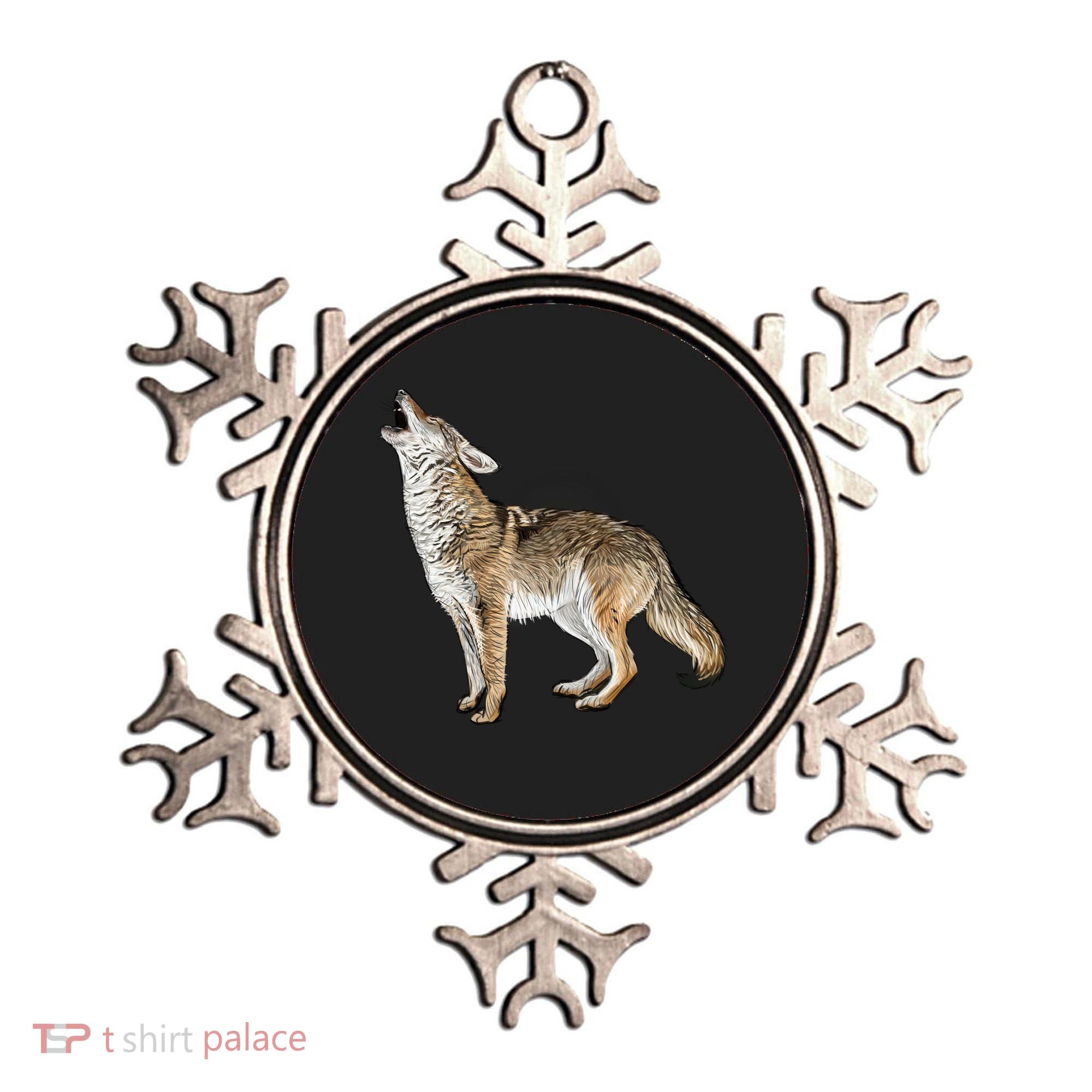 Howling Coyote Ornament