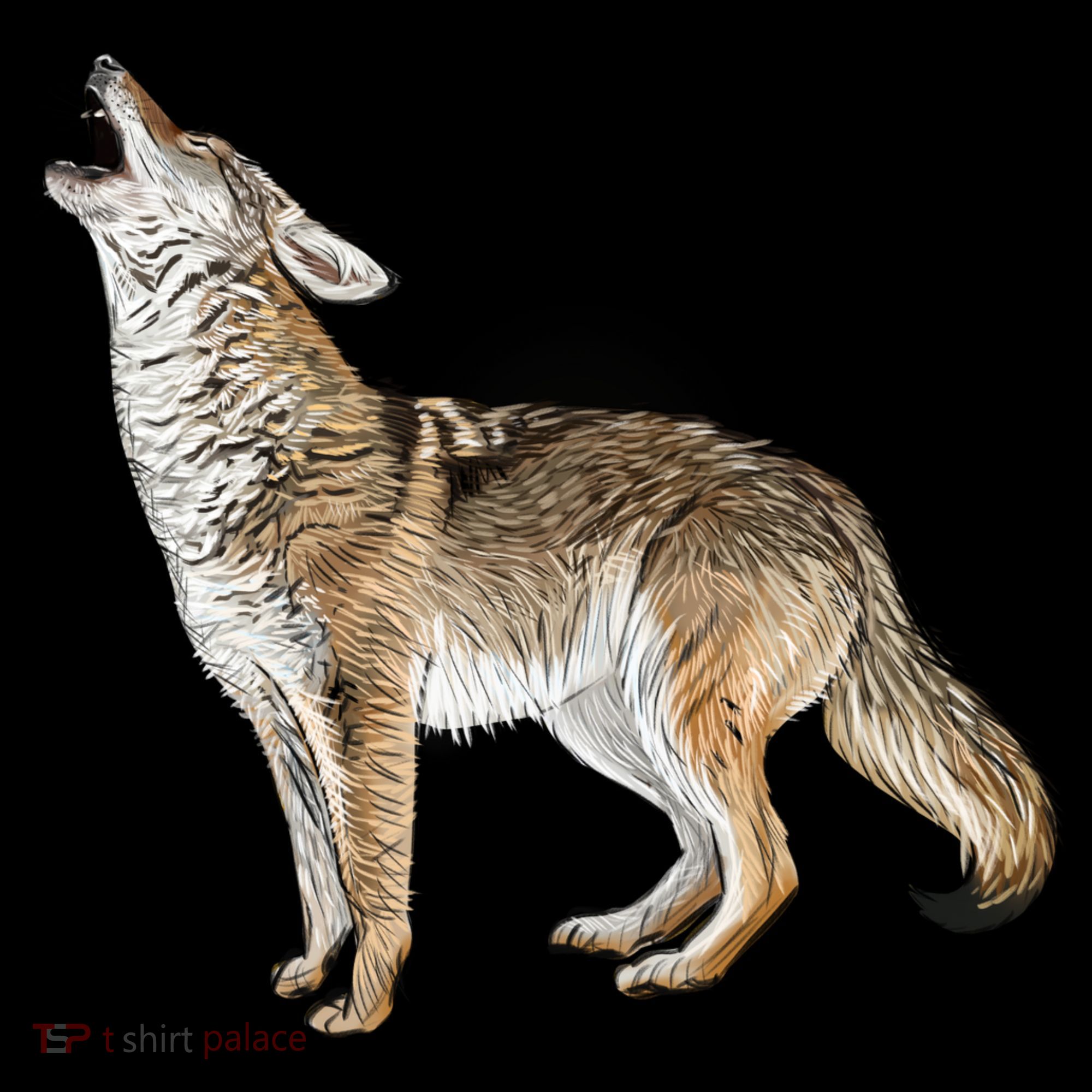 Howling Coyote Ornament
