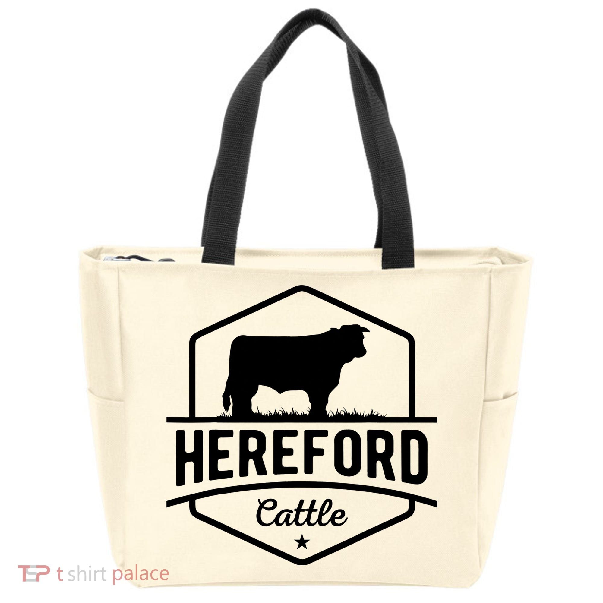 Hereford Cattle Hereford Cow For Cattle Farmer Tote Bag