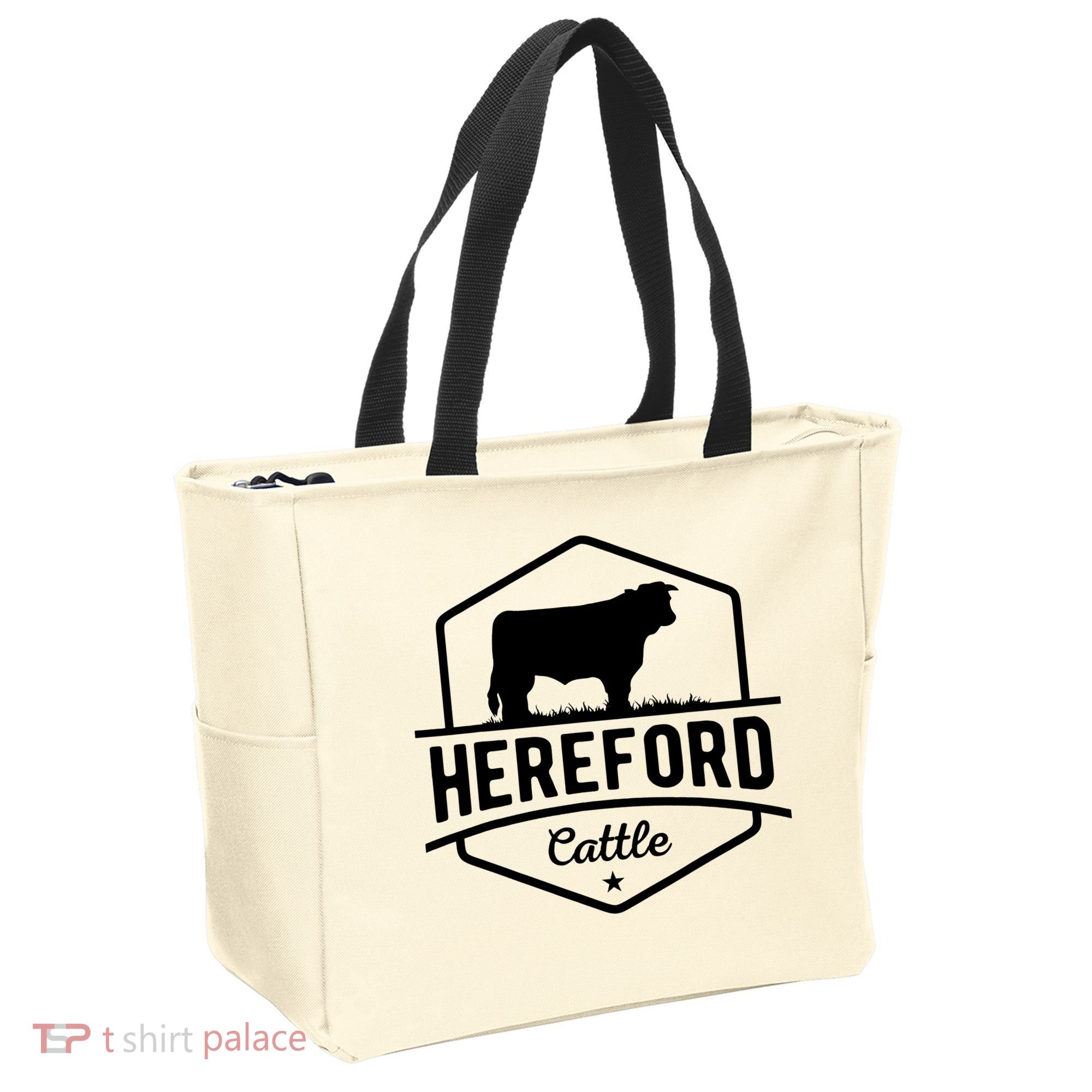 Hereford Cattle Hereford Cow For Cattle Farmer Tote Bag