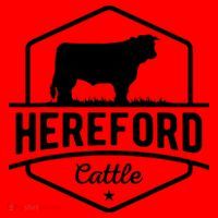 Hereford Cattle Hereford Cow For Cattle Farmer Santa Hat thumb 1