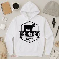 Hereford Cattle Hereford Cow For Cattle Farmer Hoodie thumb 3