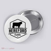 Hereford Cattle Hereford Cow For Cattle Farmer Button thumb 0