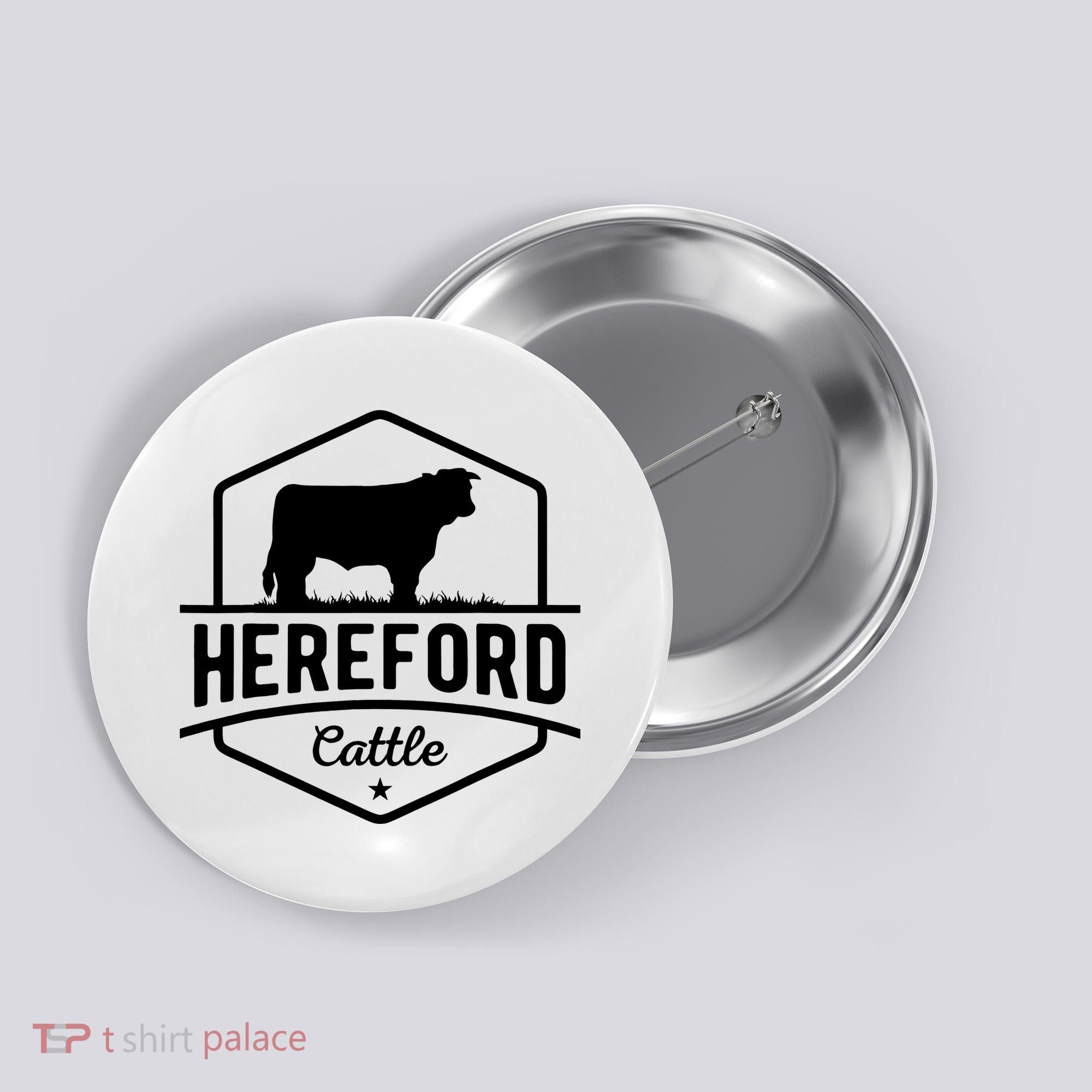 Hereford Cattle Hereford Cow For Cattle Farmer Button