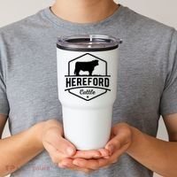 Hereford Cattle Hereford Cow For Cattle Farmer Tumbler thumb 2