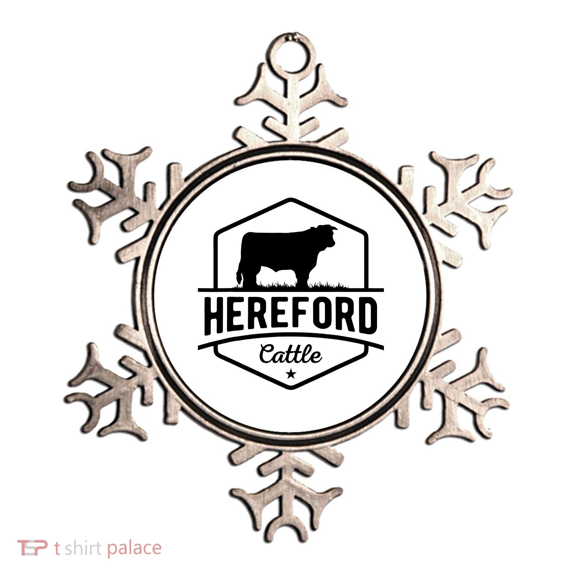 Hereford Cattle Hereford Cow For Cattle Farmer Ornament