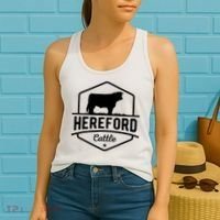 Hereford Cattle Hereford Cow For Cattle Farmer Women's Tank Top thumb 2