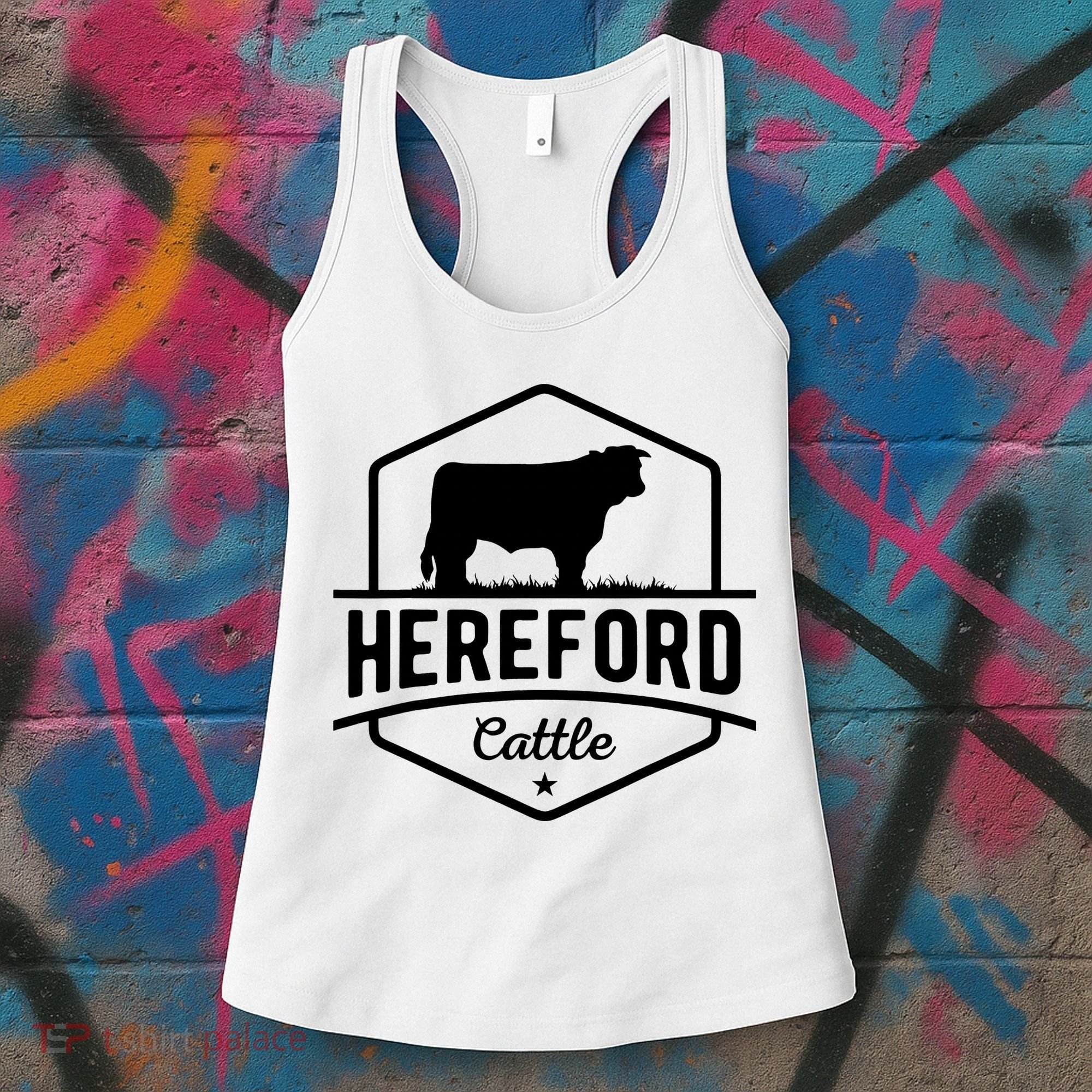 Hereford Cattle Hereford Cow For Cattle Farmer Women's Tank Top