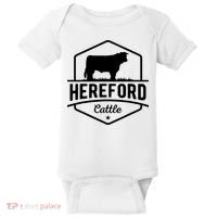 Hereford Cattle Hereford Cow For Cattle Farmer Baby Bodysuit thumb 0