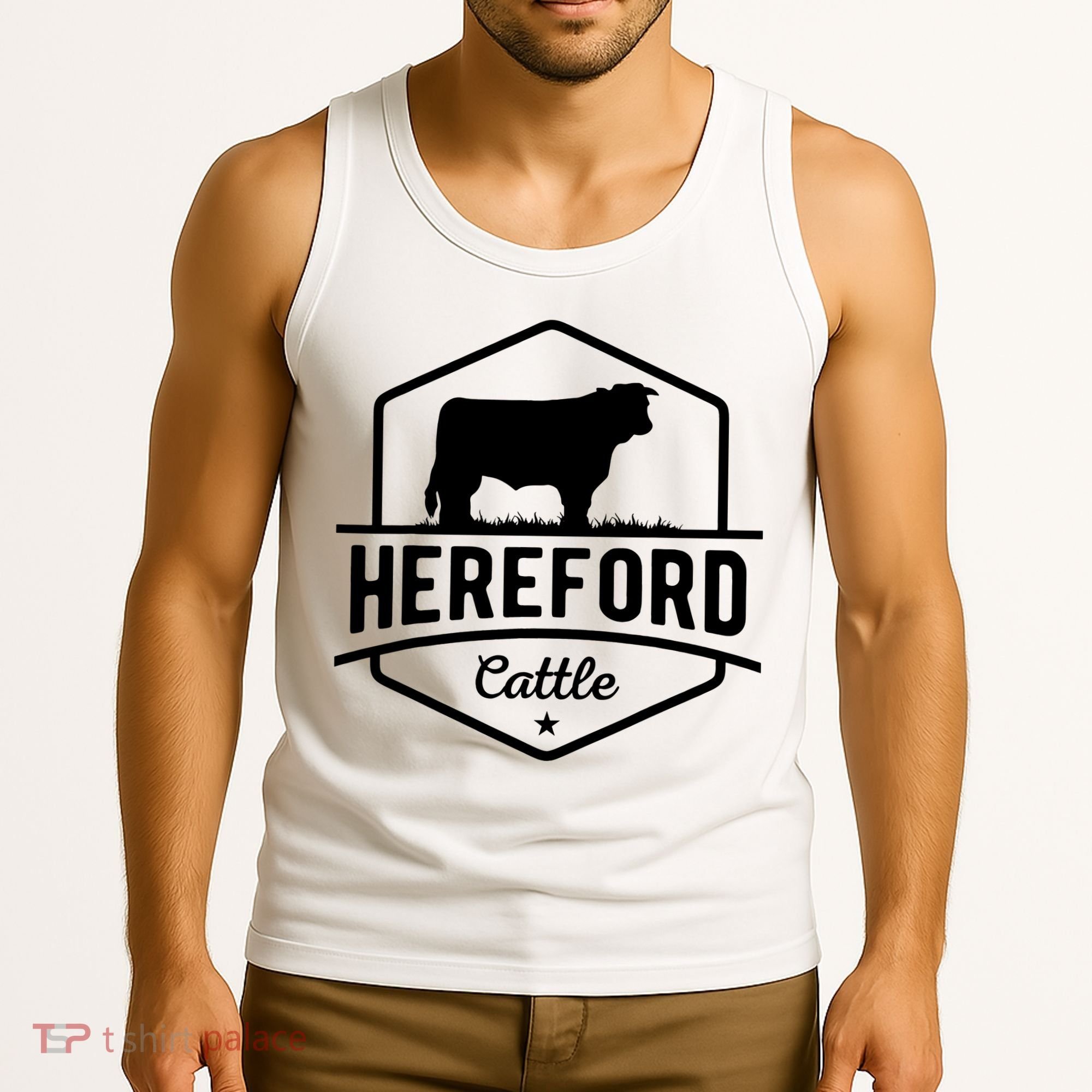 Hereford Cattle Hereford Cow For Cattle Farmer Tank Top