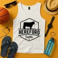 Hereford Cattle Hereford Cow For Cattle Farmer Tank Top thumb 4