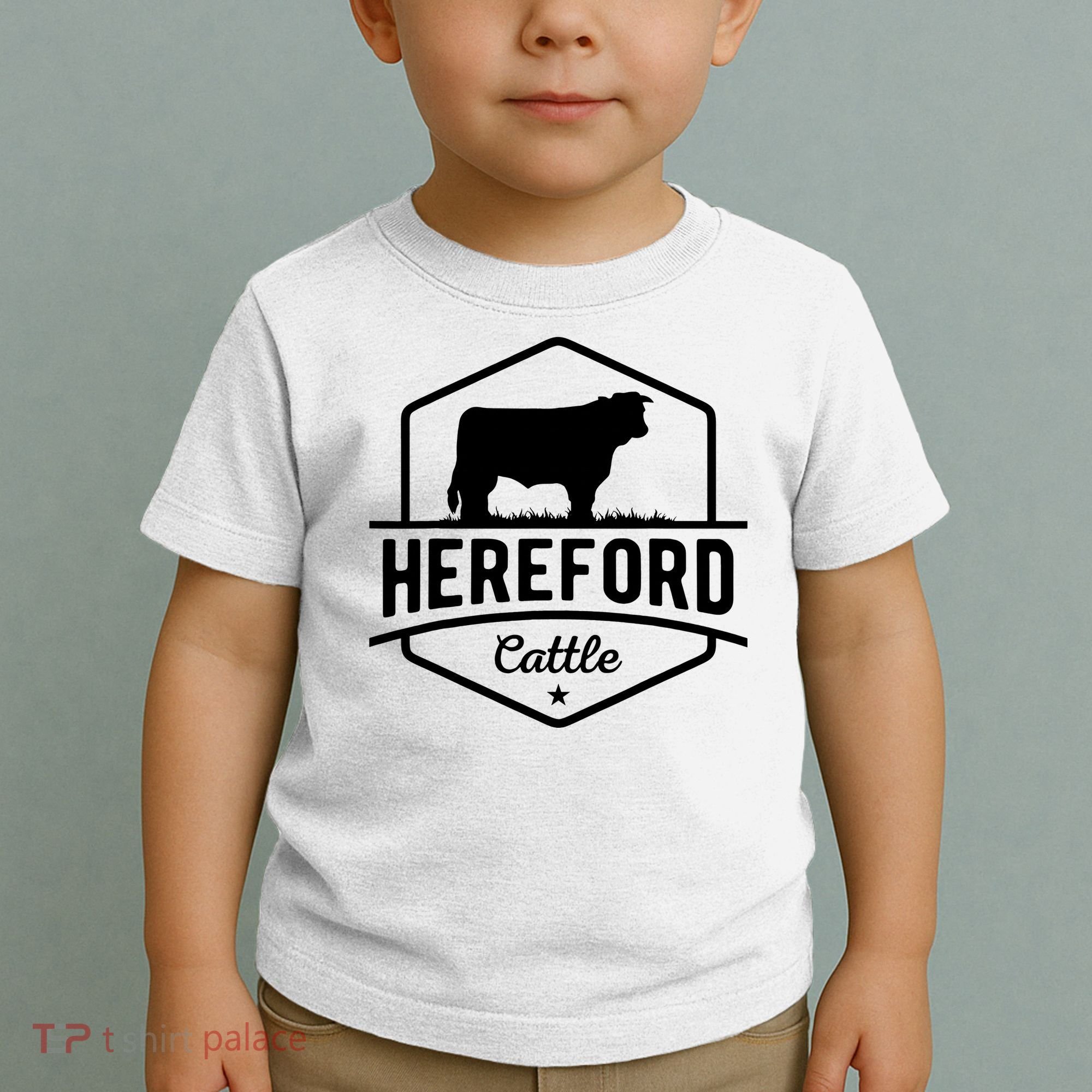 Hereford Cattle Hereford Cow For Cattle Farmer Toddler T-Shirt