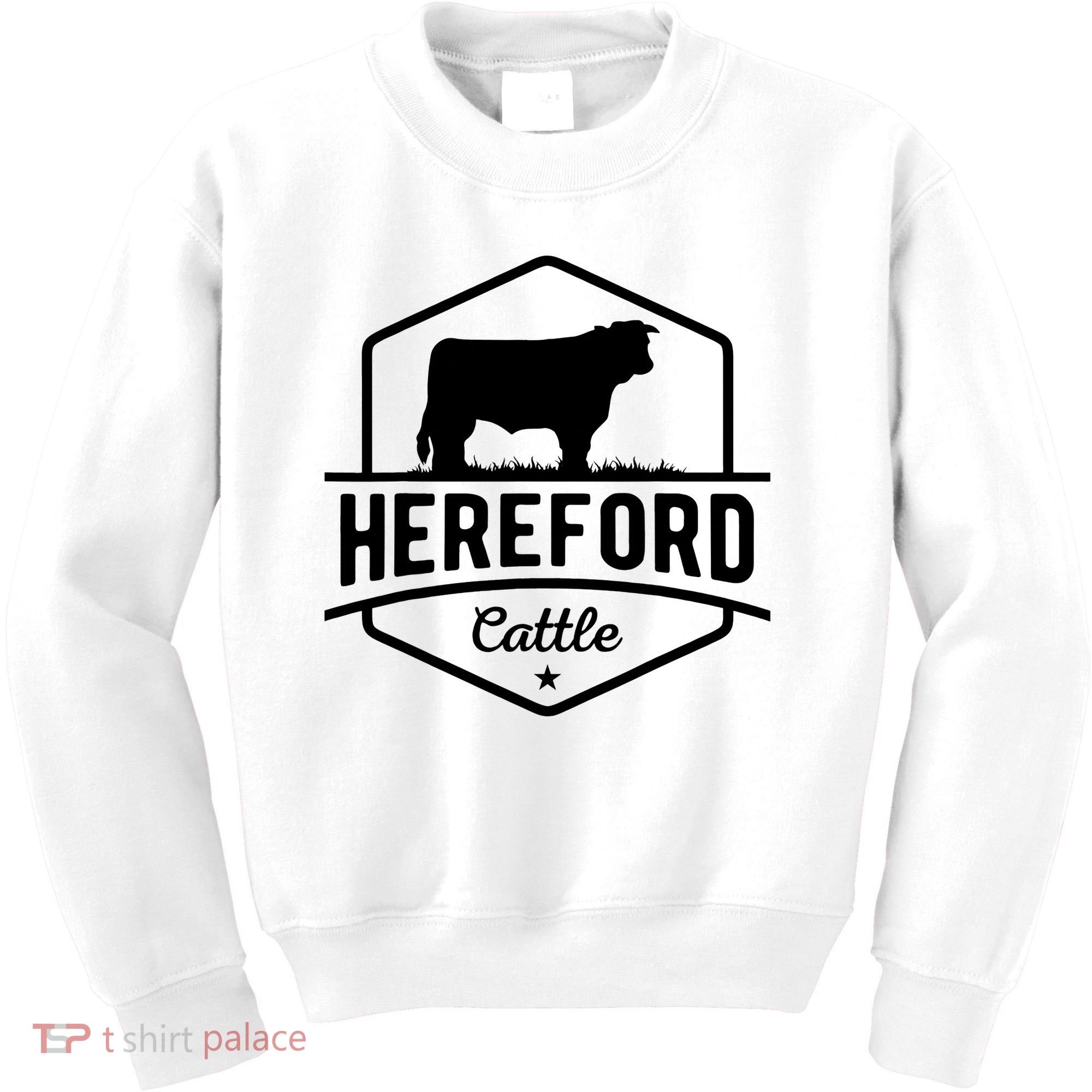 Hereford Cattle Hereford Cow For Cattle Farmer Kids Sweatshirt