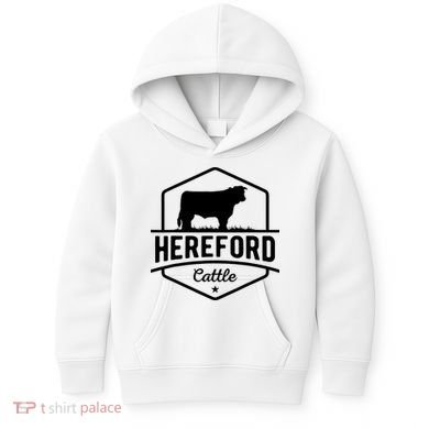 Hereford Cattle Hereford Cow For Cattle Farmer Kids Hoodie