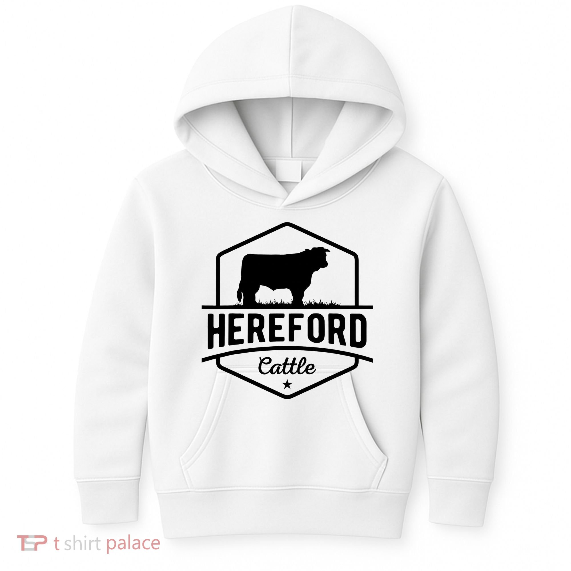 Hereford Cattle Hereford Cow For Cattle Farmer Kids Hoodie