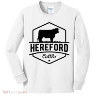 Hereford Cattle Hereford Cow For Cattle Farmer Kids Long Sleeve Shirt thumb 0