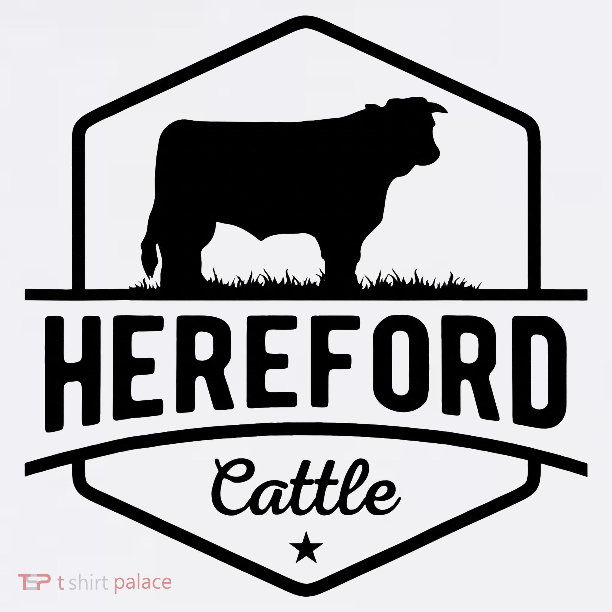 Hereford Cattle Hereford Cow For Cattle Farmer Kids T-Shirt