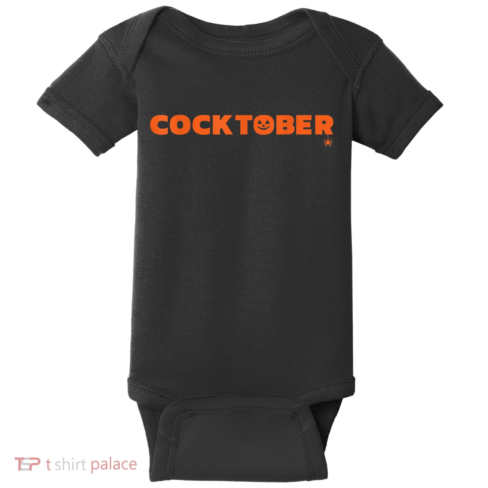Happy Cocktober Halloween Costume Funny Halloween Baby Bodysuit