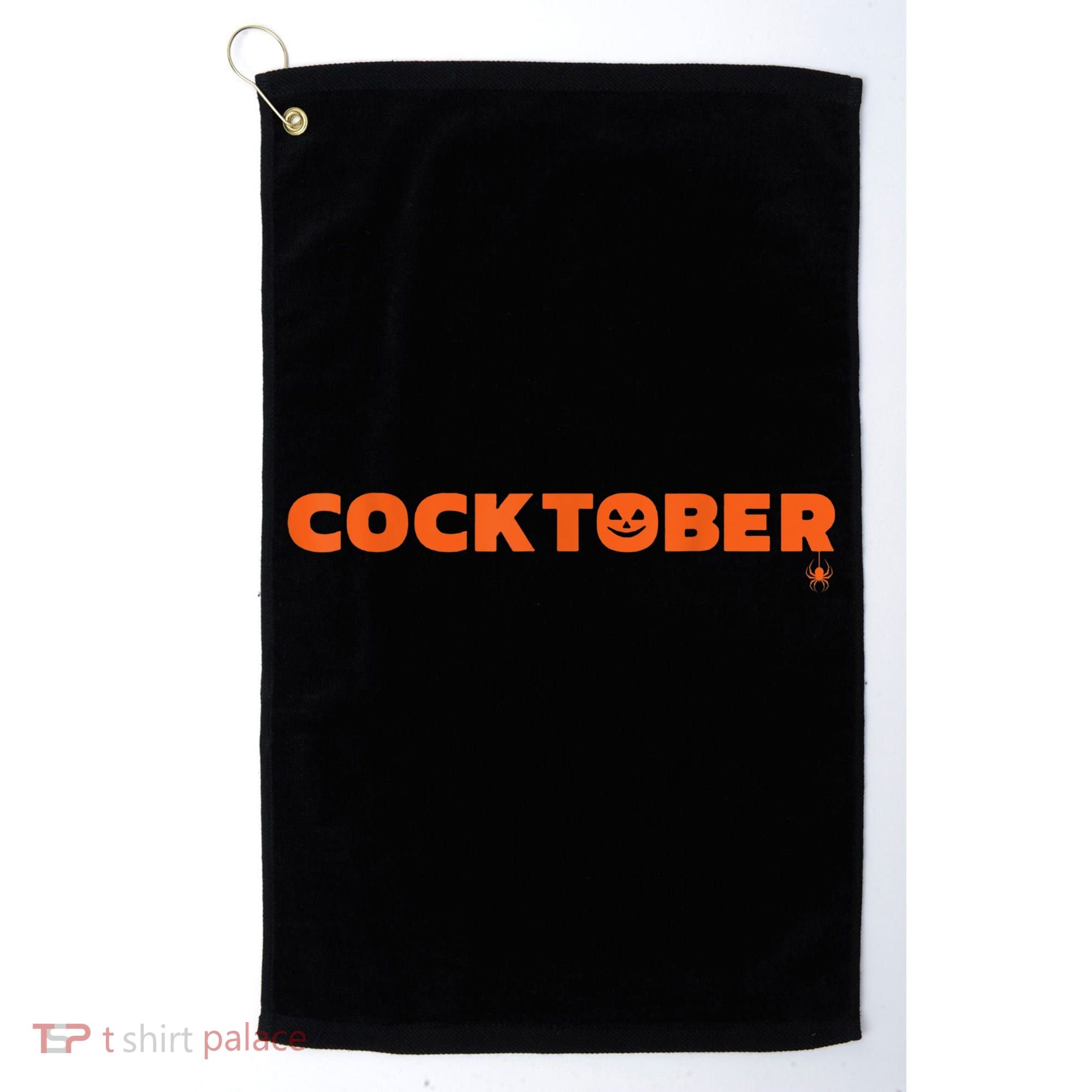 Happy Cocktober Halloween Costume Funny Halloween Golf Towel