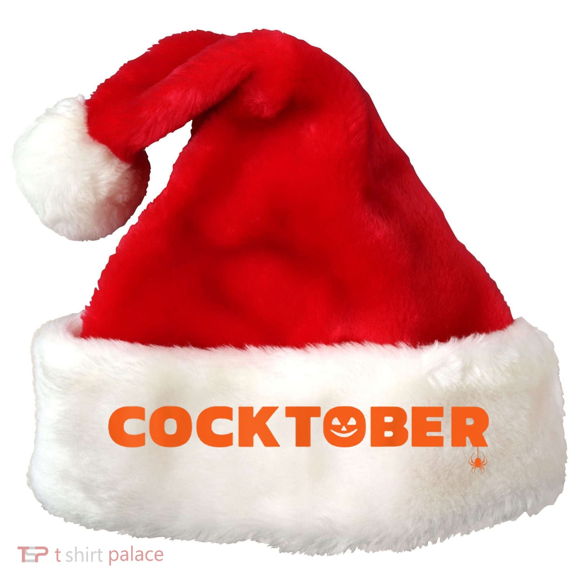 Happy Cocktober Halloween Costume Funny Halloween Santa Hat