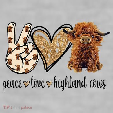 Highland Cow Ladies PosiCharge Tri-Blend Wicking Tank