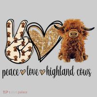 Highland Cow Kids Tie-Dye T-Shirt thumb 3