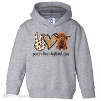 Highland Cow Toddler Hoodie thumb 0