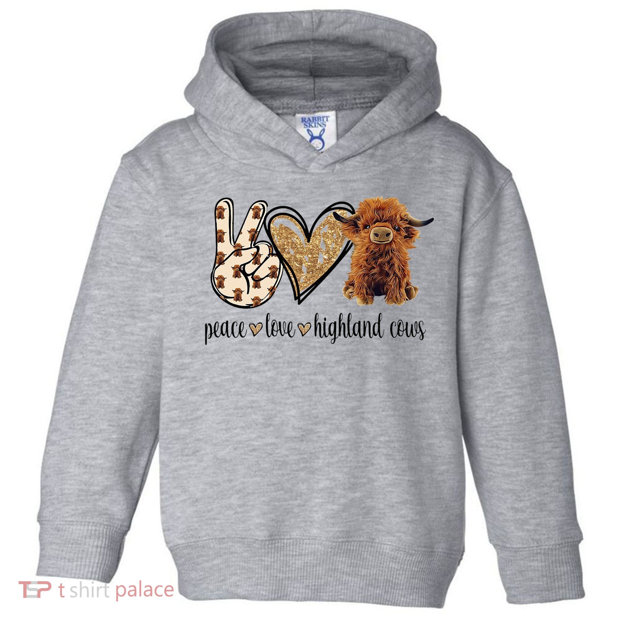 Highland Cow Toddler Hoodie