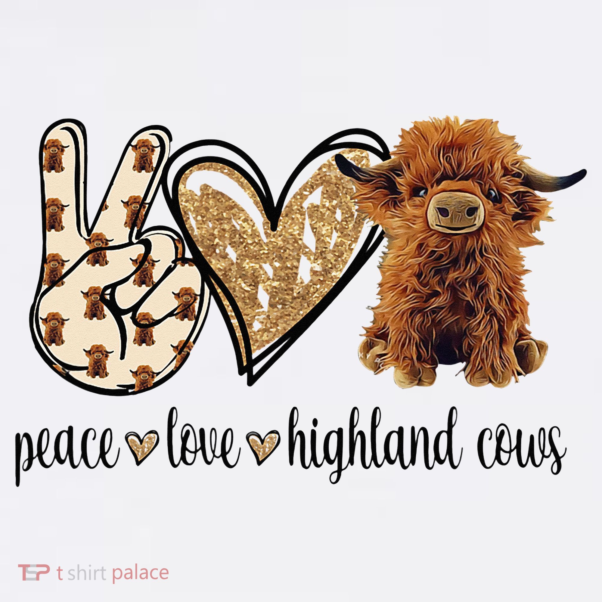 Highland Cow Golf Towel