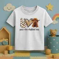 Highland Cow Toddler T-Shirt thumb 3