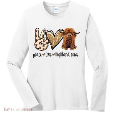 Highland Cow Women's Long Sleeve Shirt
