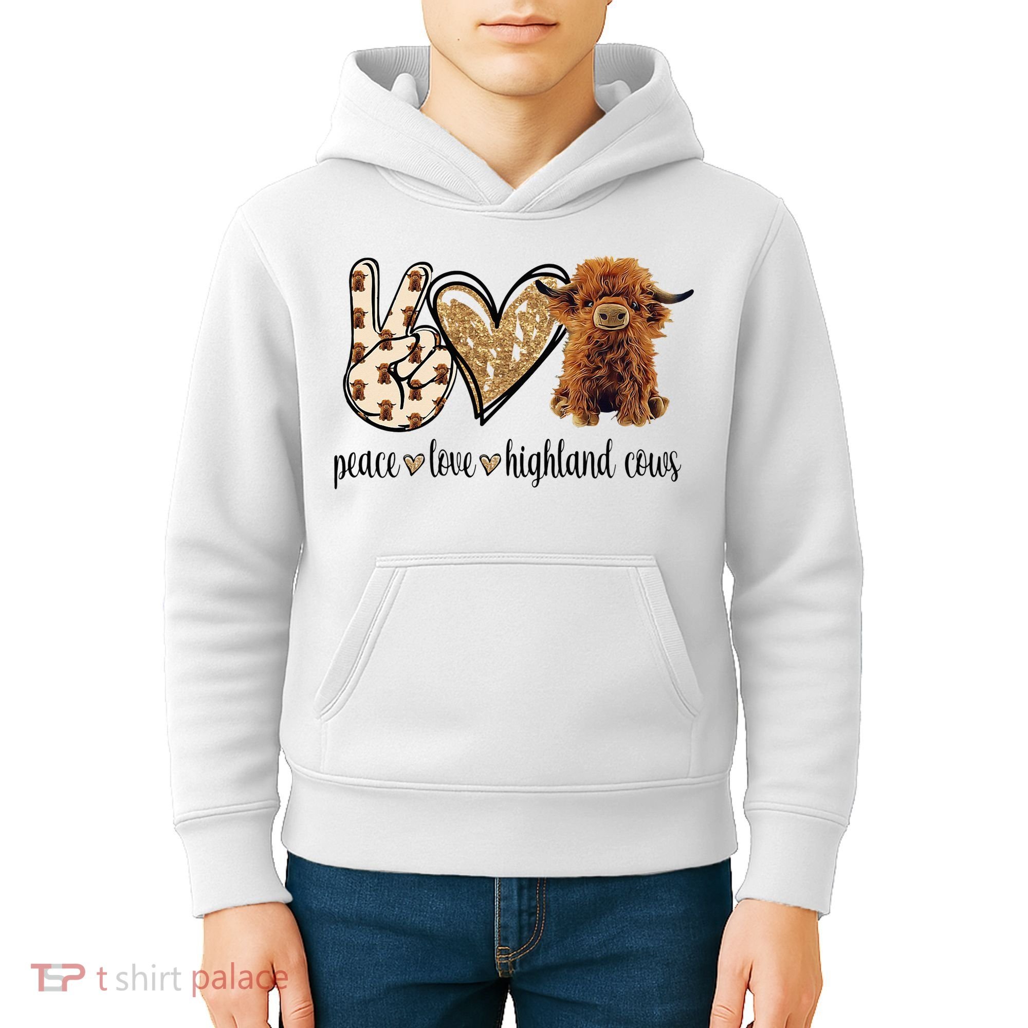 Highland Cow Kids Hoodie