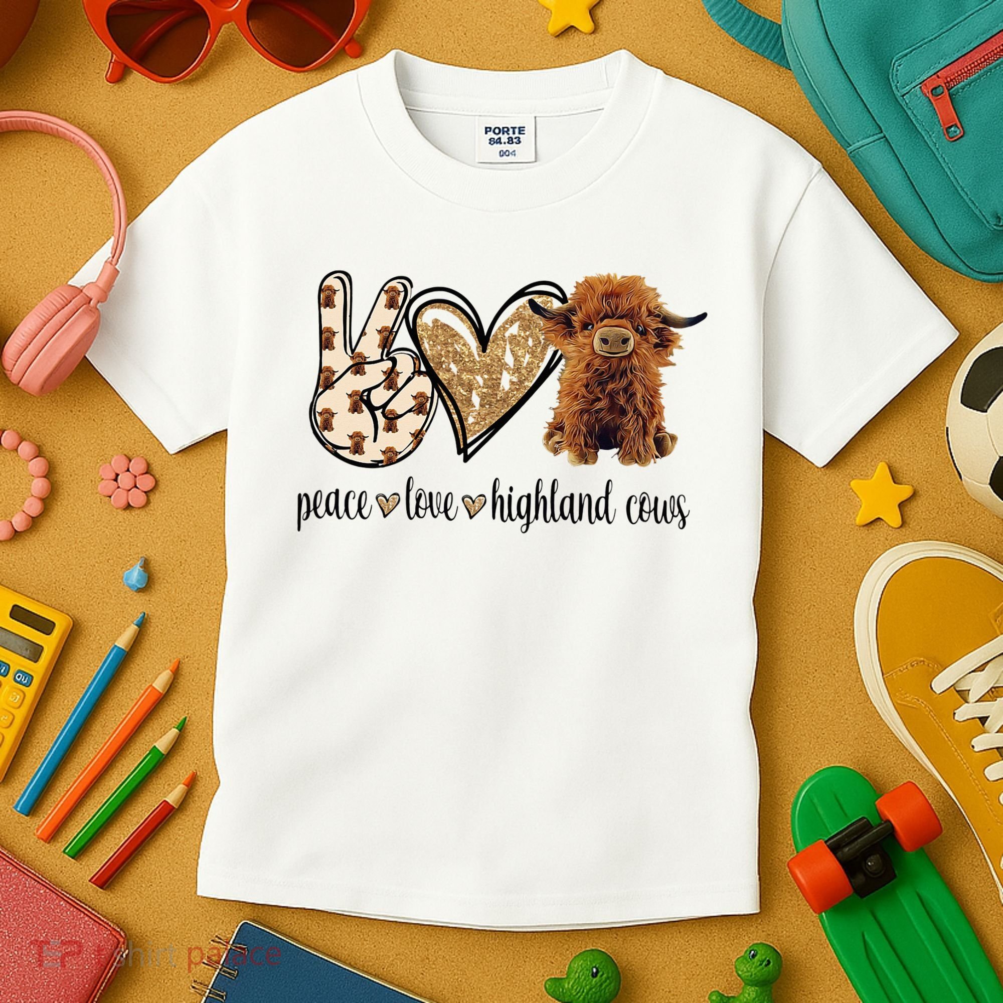 Highland Cow Kids T-Shirt