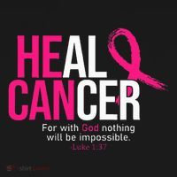 He Can Heal Cancer Pink Ribbon Breast Cancer Awareness Women's Tank Top thumb 5