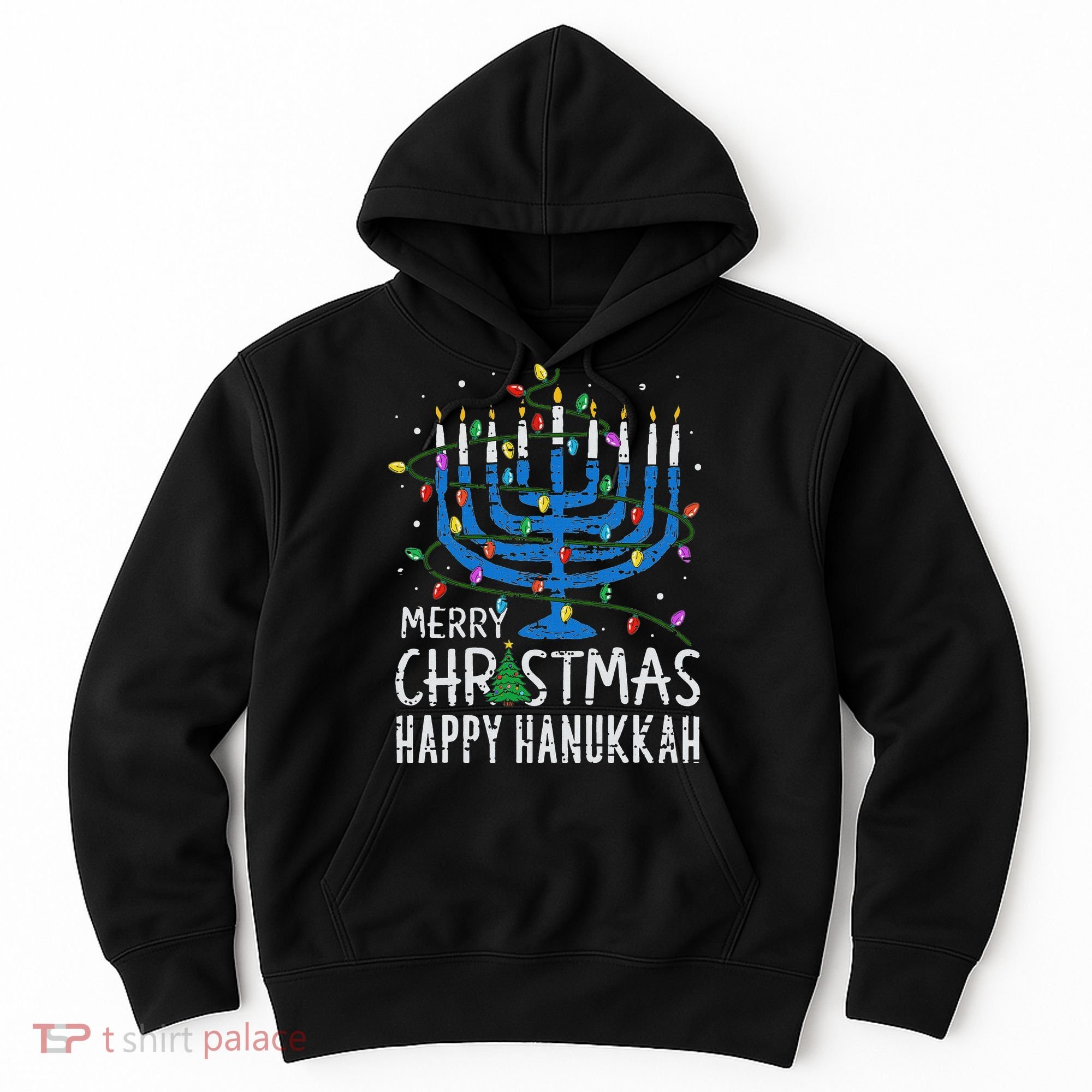Happy Christmas Hanukkah Chanukah Jewish Hoodie