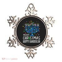 Happy Christmas Hanukkah Chanukah Jewish Ornament thumb 0