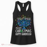 Happy Christmas Hanukkah Chanukah Jewish Women's Tank Top thumb 0
