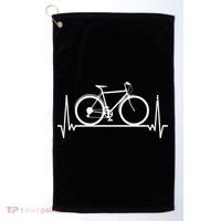 Heartbeat Cycling Golf Towel thumb 0