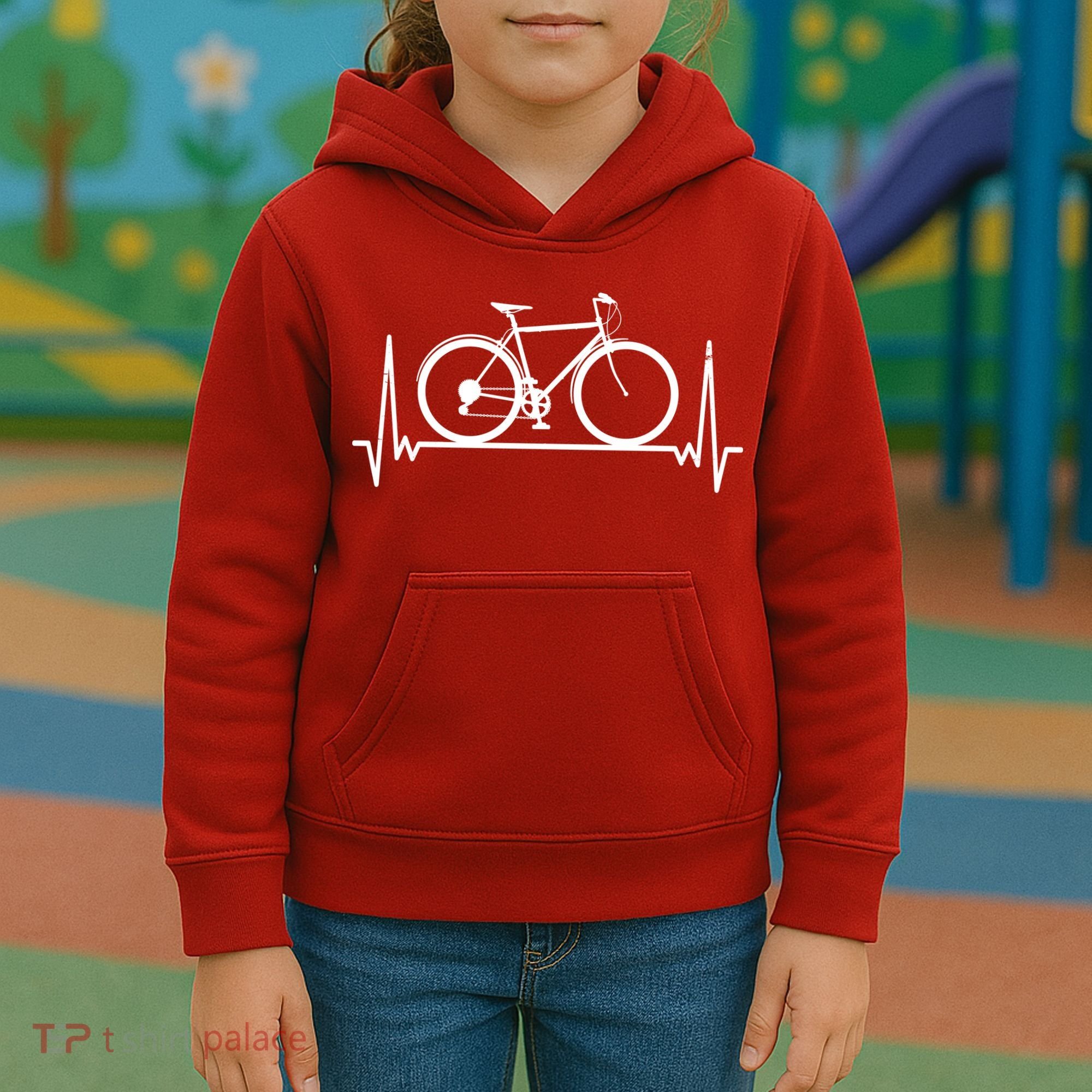 Heartbeat Cycling Kids Hoodie