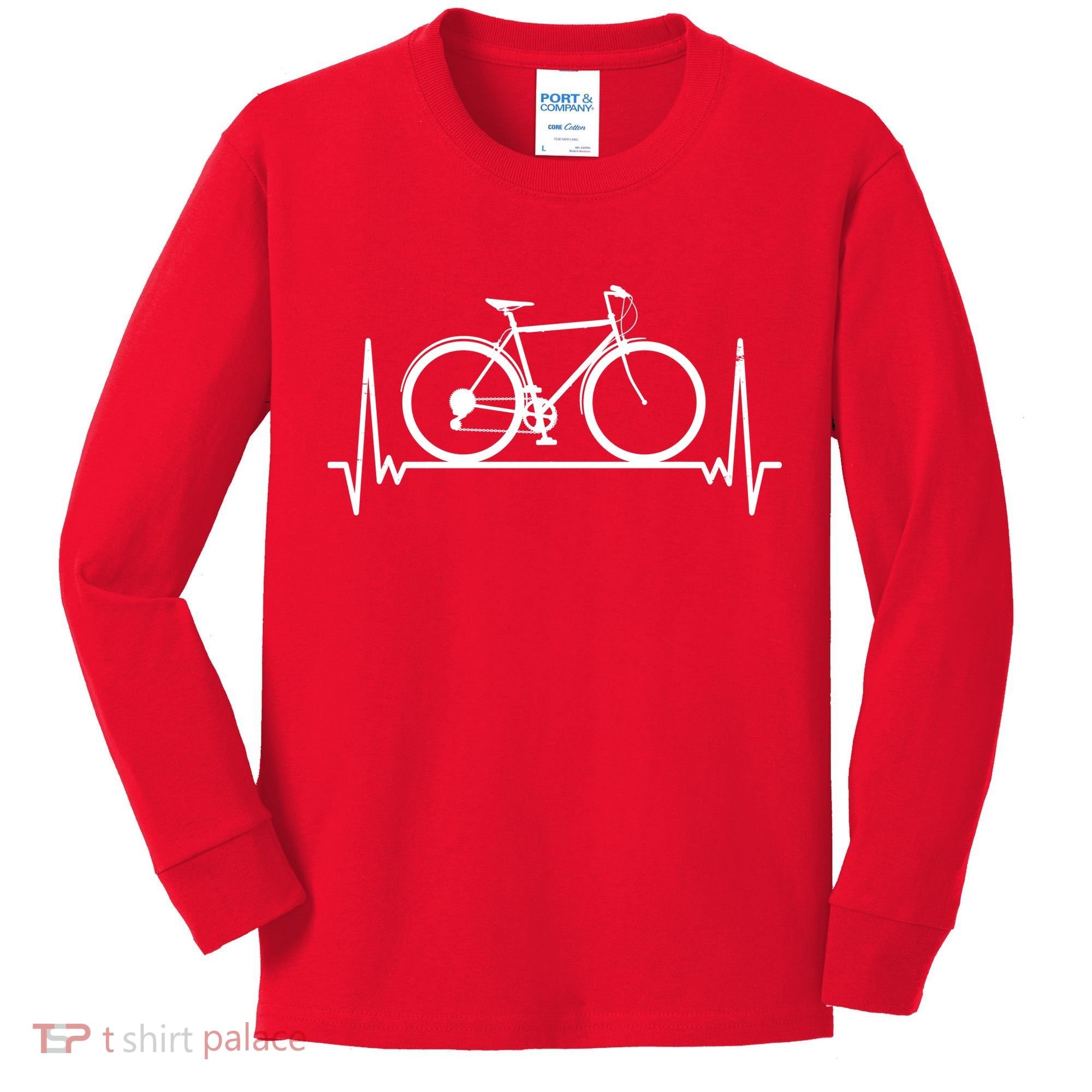 Heartbeat Cycling Kids Long Sleeve Shirt