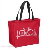 Heartbeat Cycling Tote Bag thumb 2
