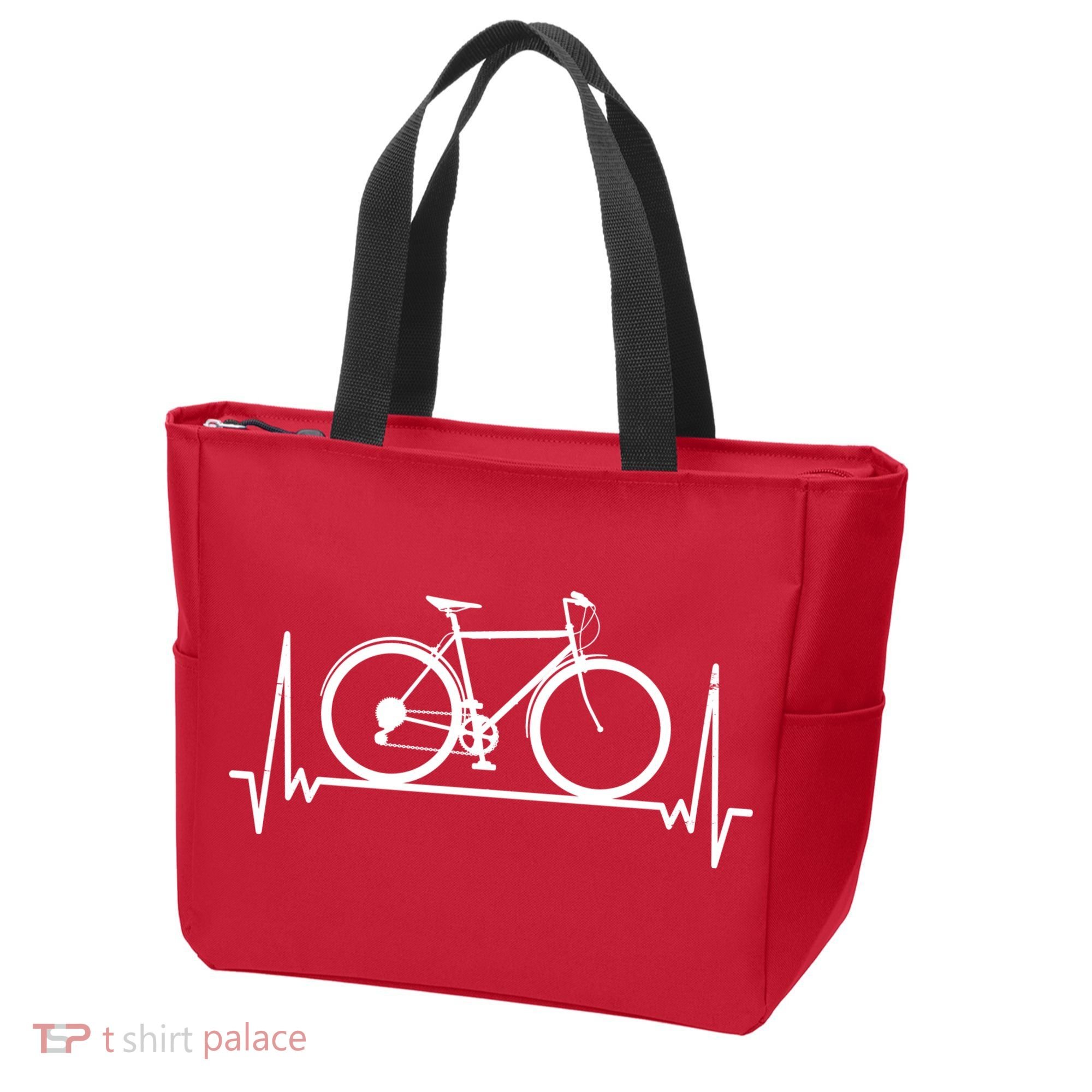 Heartbeat Cycling Tote Bag
