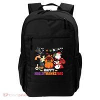 Halloween Christmas Happy Hallothanksmas Thanksgiving Backpack thumb 0