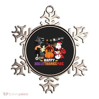Halloween Christmas Happy Hallothanksmas Thanksgiving Ornament