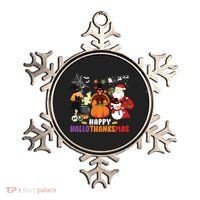 Halloween Christmas Happy Hallothanksmas Thanksgiving Ornament thumb 0