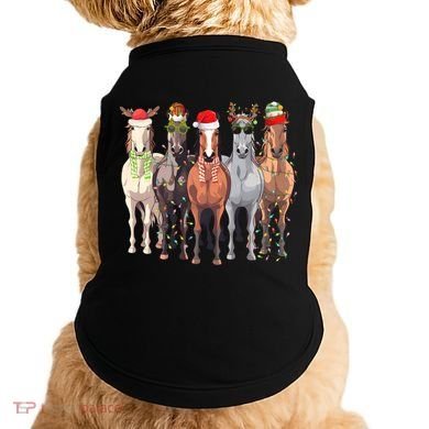 Horses Christmas Doggie Tank